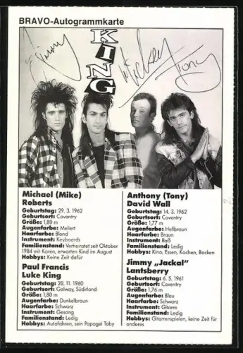 AK Musiker Paul Francis Luke King lächelt in die Kamera