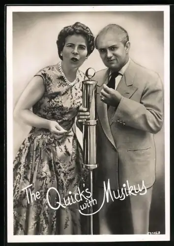 AK Musiker The Quick`s with Musikus im Kleid und Anzug
