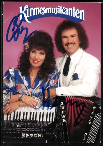 AK Musiker Kirmesmusikanten mit Akkordeon und Keyboard