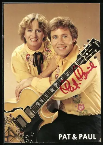 AK Musiker Pat & Paul mit Gitarre