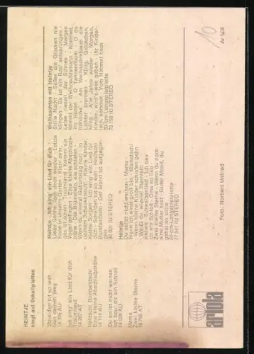 AK Musiker Heintje mit Strickpullover