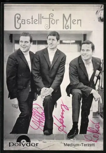 AK Musikgruppe Medium-Terzett in eleganten Anzügen