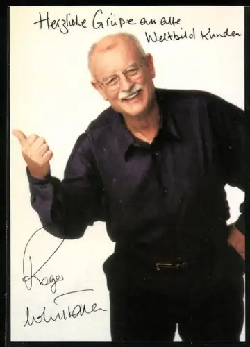 AK Musiker Roger Whittaker mit freundlichem Lächeln