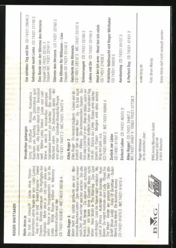 AK Musiker Roger Whittaker mit freundlichem Lächeln