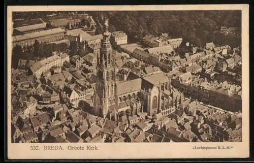AK Breda, Fliegeraufnahme der Groote Kerk