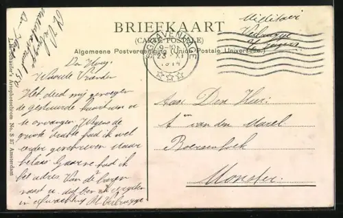 AK `s Gravenhage, Scheveningen, Bankje van Verheul