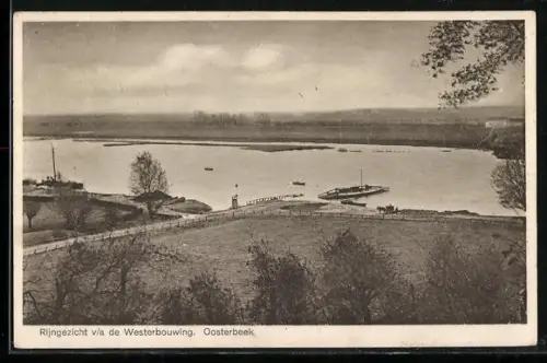 AK Oosterbeek, Rijngezicht v/a de Westerbouwing