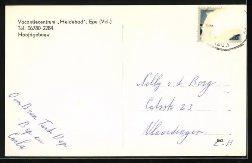 AK Epe /Vel., Vacantiecentrum Heidebad, Hoofdgebouw