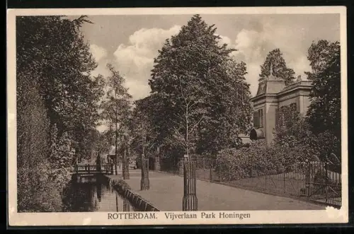 AK Rotterdam, Vijverlaan Park Honingen