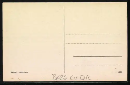 AK Berg en Dal /Nijmegen, H. Graf, H. Landstichting