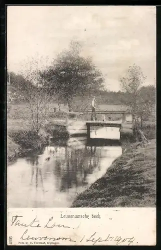 AK Leuvenumsche beek, Partie mit Brücke
