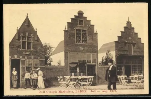 AK Laren, Oudt-Gooisch Marktplein 1909