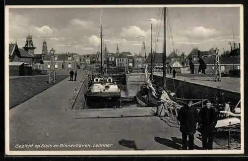 AK Lemmer, Gezicht op Sluis en Binnenhaven