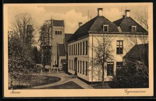 AK Assen, Gymnasium, Aussenansicht des Schulgebäudes