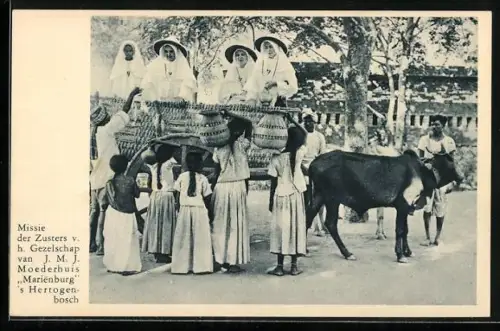 AK `s-Hertogenbosch, Missie der Zusters v. h. Gezelschap van J.M.J. Moederhuis Marienburg