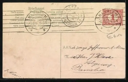 AK Overveen /Haarlem, Spoorbrug by de Zanderijen