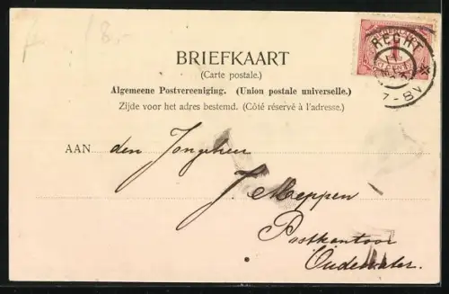 AK Utrecht, Oude gracht met Viebrug