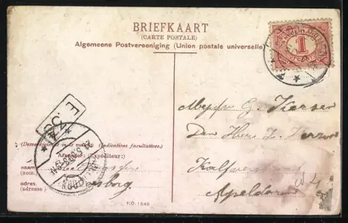 AK Doesburg, Partie am Ooipoortschen Weg, mit Café Loodsje