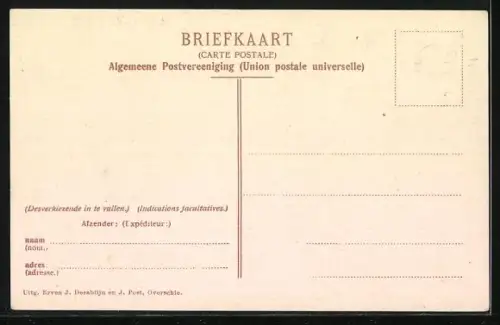 AK Overschie, Gezicht op Postkantoor en Gemeentehuis