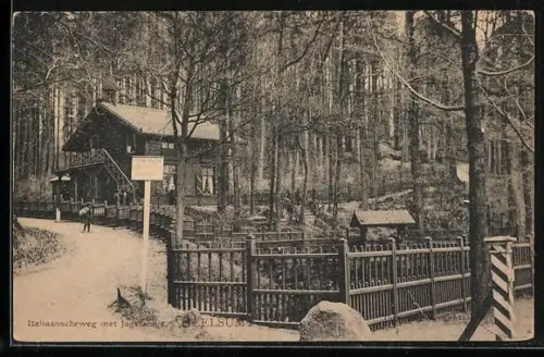 AK Heelsum, Italiaanscheweg met Jagershuis