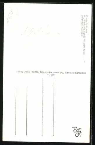 AK Sängerin Conny Froboess in dem Film Wenn die Conny mit dem Peter