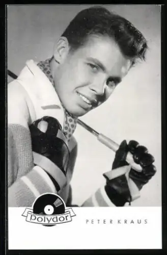AK Musiker Peter Kraus mit Golfschläger