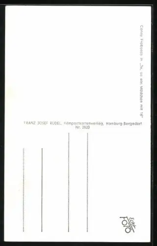 AK Musikerin Porträt Conny Froboess