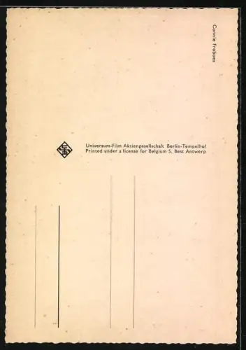 AK Musikerin Conny Froboes in Winterkleidung