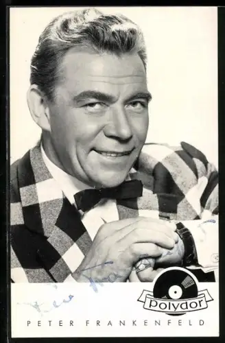 AK Musiker Peter Frankfenfeld in kariertem Anzug