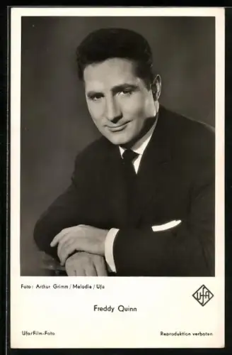 AK Musiker Freddy Quinn in dem Film Freddy, die Gitarre und das Meer