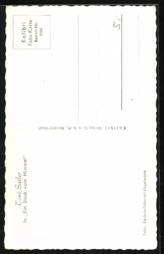 AK Musiker Toni Sailer in Ein Stück Himmel