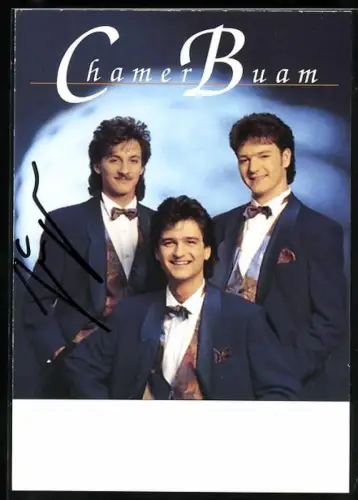 AK Musikergruppe Chamer Buam zusammen im Porträt