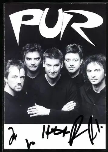 AK Musikergruppe Pur in im Porträt, Autograph