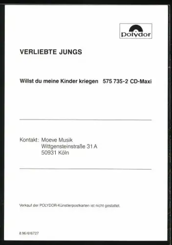 AK Musikergruppe Verliebte Jungs zusammen im Porträt, Autograph