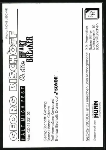 AK Musikergruppe Georg Bischoff & die Heartbreaker, Autograph