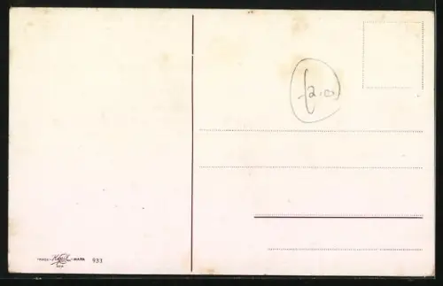 AK Rotkehlchen am Nest zwischen blühenden Zweigen