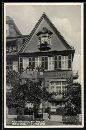 AK Bad Salzuflen, Hotel Haus Gottschalk, Moltke-Strasse 4