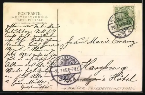 AK Bremen, Blick in die Kaiser-Friedrich-Strasse