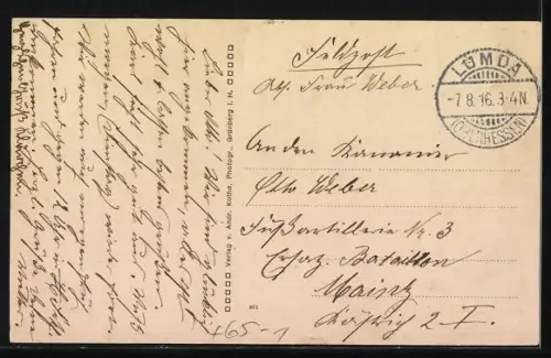 AK Lumda, Bahnhof Lumda, Gasthaus von Heinrich Schultheiss, Ortsansicht aus der Vogelschau