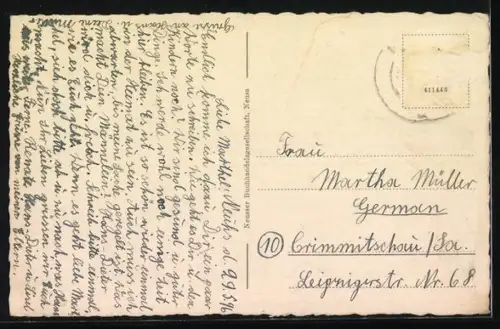 AK Neuss, Büchel-Strasse mit Buchhandlung & Strassenbahn