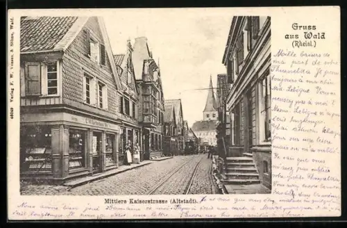 AK Solingen-Wald, Mittlere Kaiserstrasse, Altstadt