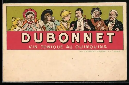 AK Dubonnet Vin Tonique au Quinquina, Reklame