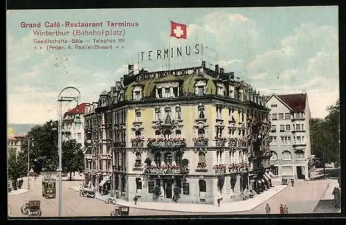 AK Winterthur, Grand Cafe-Restaurant Terminus am Bahnhofplatz
