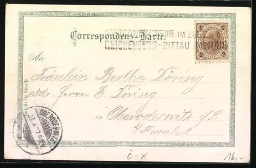 Lithographie Grafenstein, Ortsansicht mit See und Ruderbooten