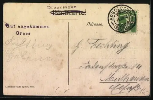 AK Arboldswil, Kinder vor Hof Schlief