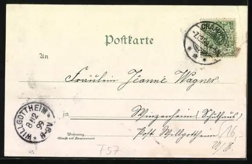 Lithographie Chambrey, Vue Generale