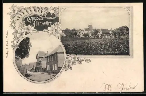 AK Allenweiler, Strassenpartie im Ort
