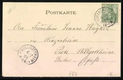 AK Allenweiler, Strassenpartie im Ort