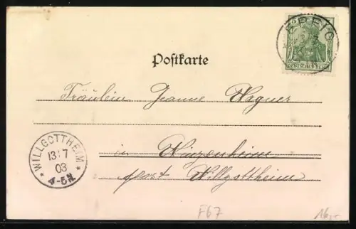 AK Epfig, Gasthaus Const. Held, Rathaus, Blick zur Kirche