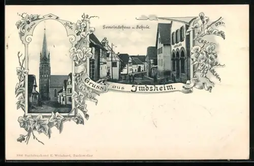 AK Imbsheim, Gemeindehaus u. Schule, Neue Kirche